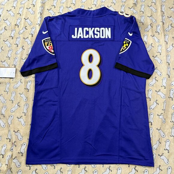 Nfl Purple Jersey #8 Jackson Ravens - Picture 5 of 8